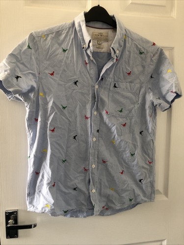 Mens blue short sleeve slim - -,