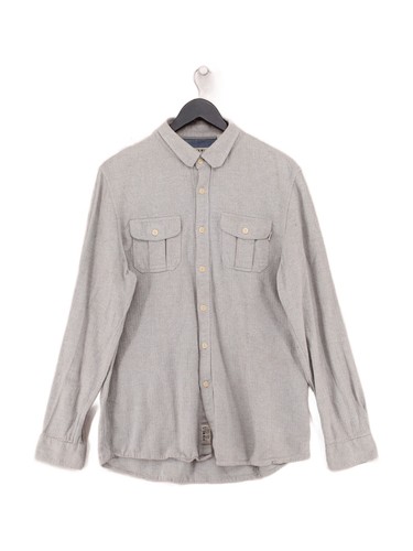 Jack wills men shirt grey - men's, l